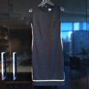 Vince Camuto Crepe B&W Cocktail Dress (2)